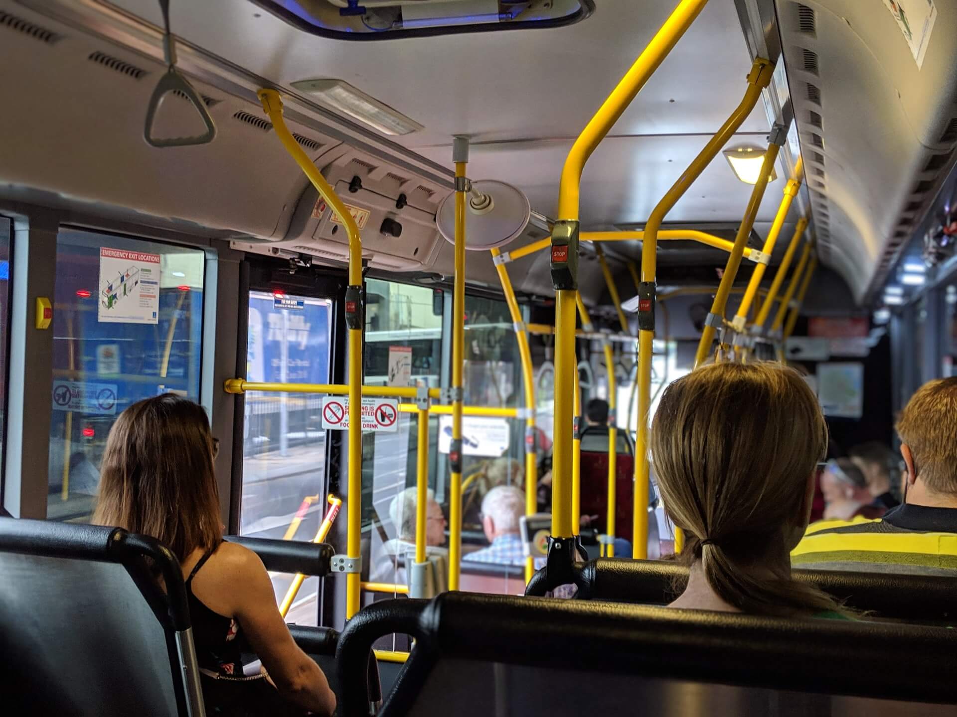 translink bus inside